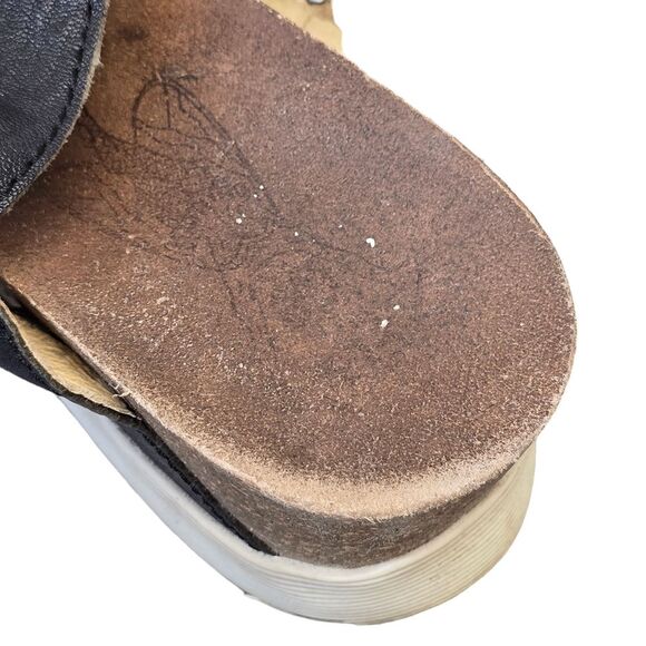 Fly London Women's Wedgefly Black Leather Platform Sandals EU 39 - Picture 6 of 16